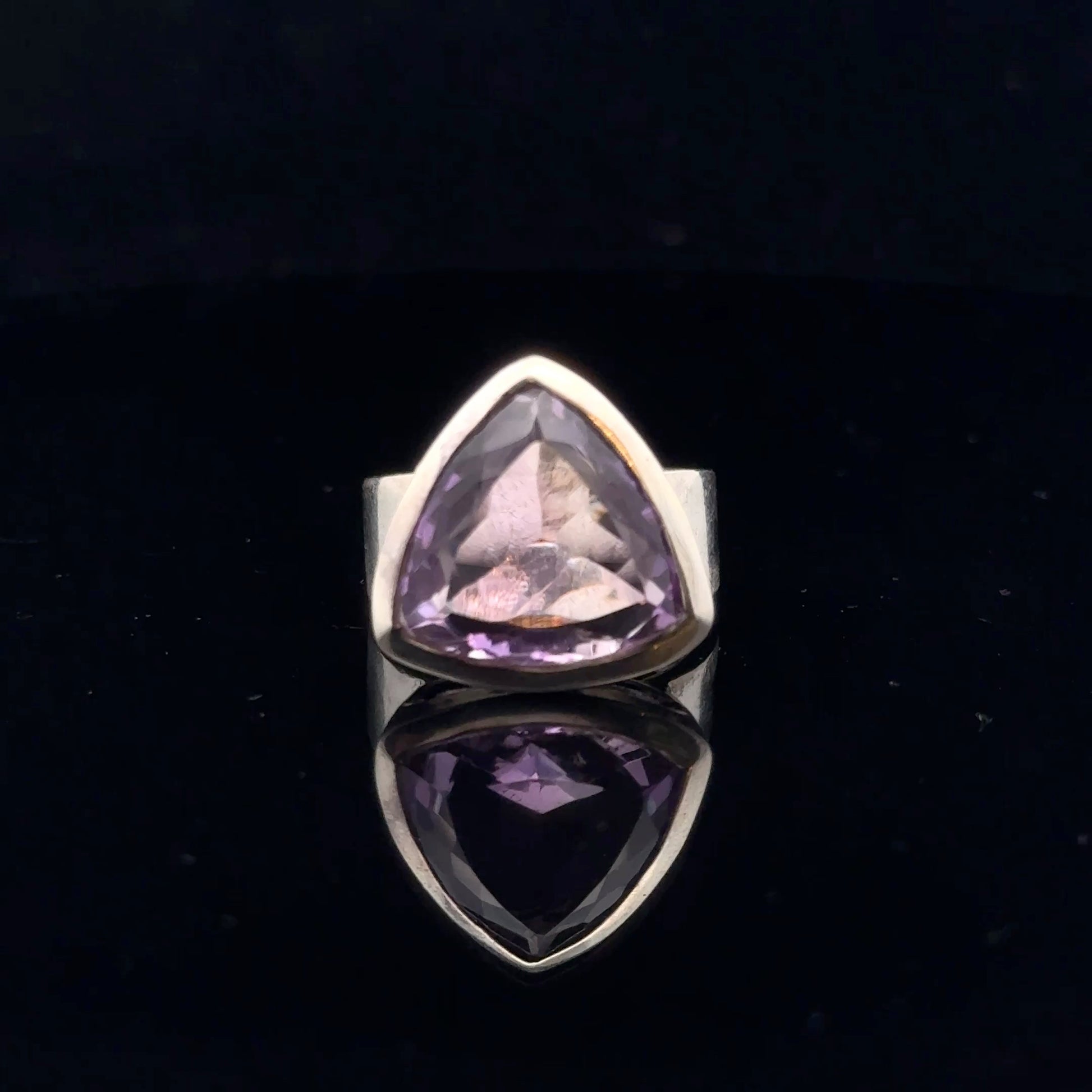Amethyst Ring Silver 925 Size 16