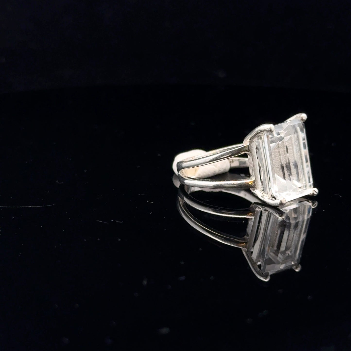 Quartz Ring Silver 925 Size 16 side