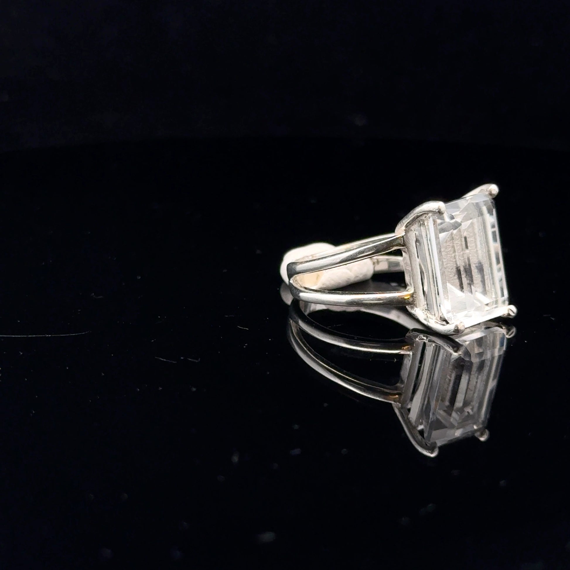Quartz Ring Silver 925 Size 16 side