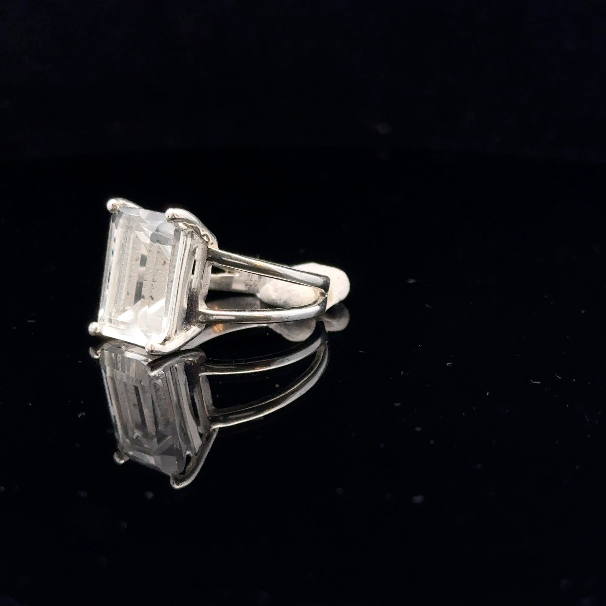 Quartz Ring Silver 925 Size 16