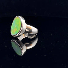 Load image into Gallery viewer, Ammolite Ring Silver 925 Size 19.5
