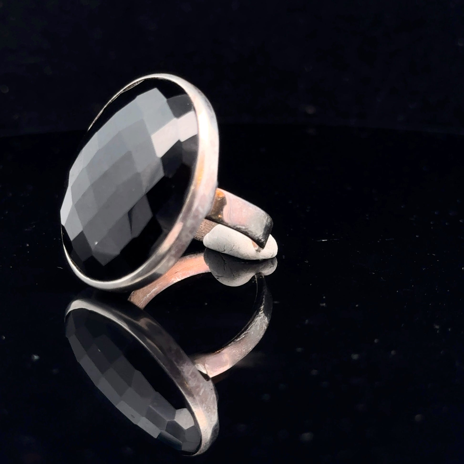 Onyx Ring Silver 925 Size 21 side