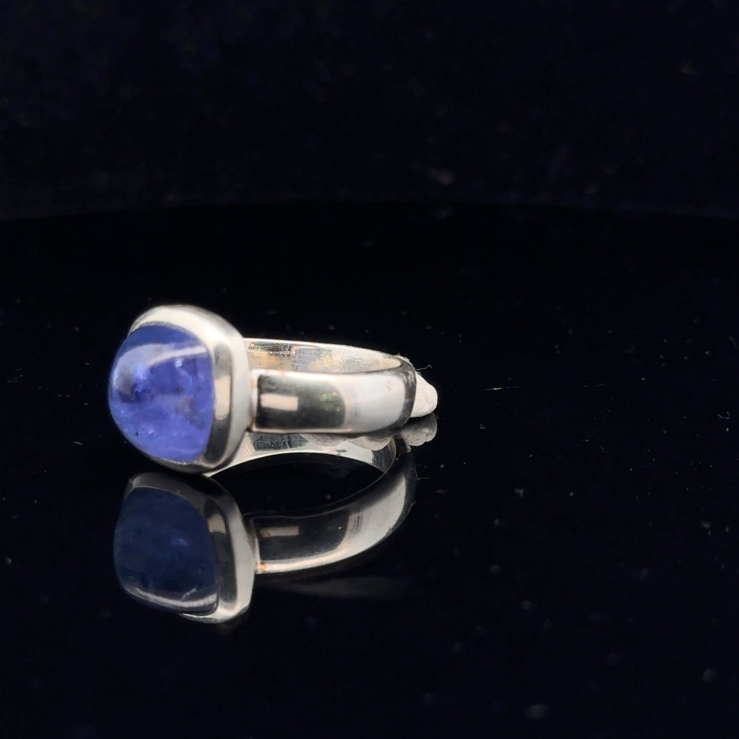 Tanzanite Ring Silver 925 Size 21 side