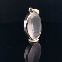 Load image into Gallery viewer, Rose Quartz Pendant Silver 925 
