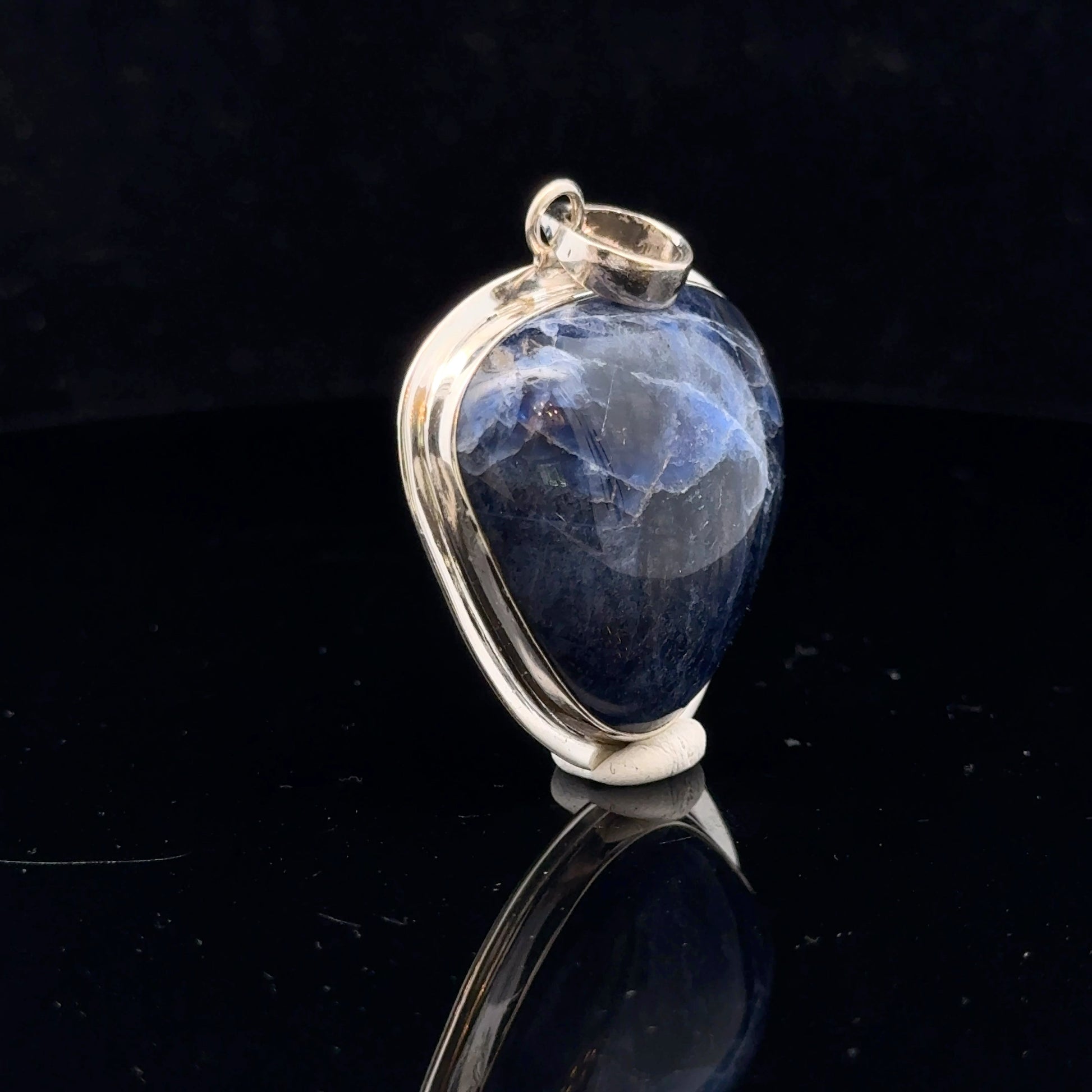 Sodalite Pendant Silver 925 45 mm