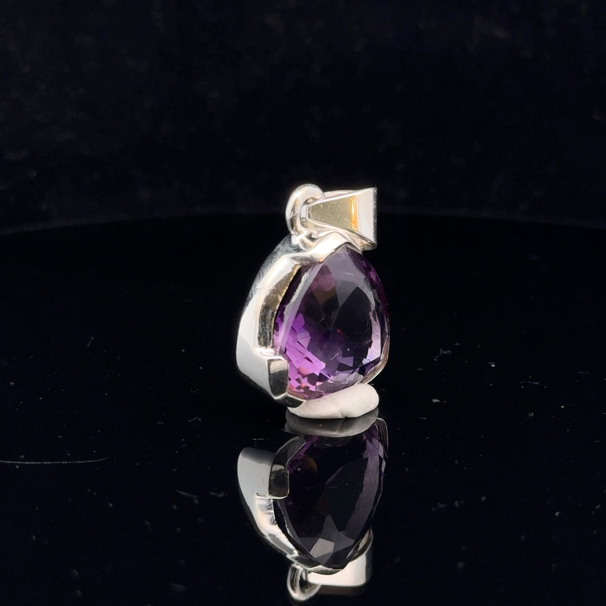 Amethyst Pendant Silver 925 27 mm