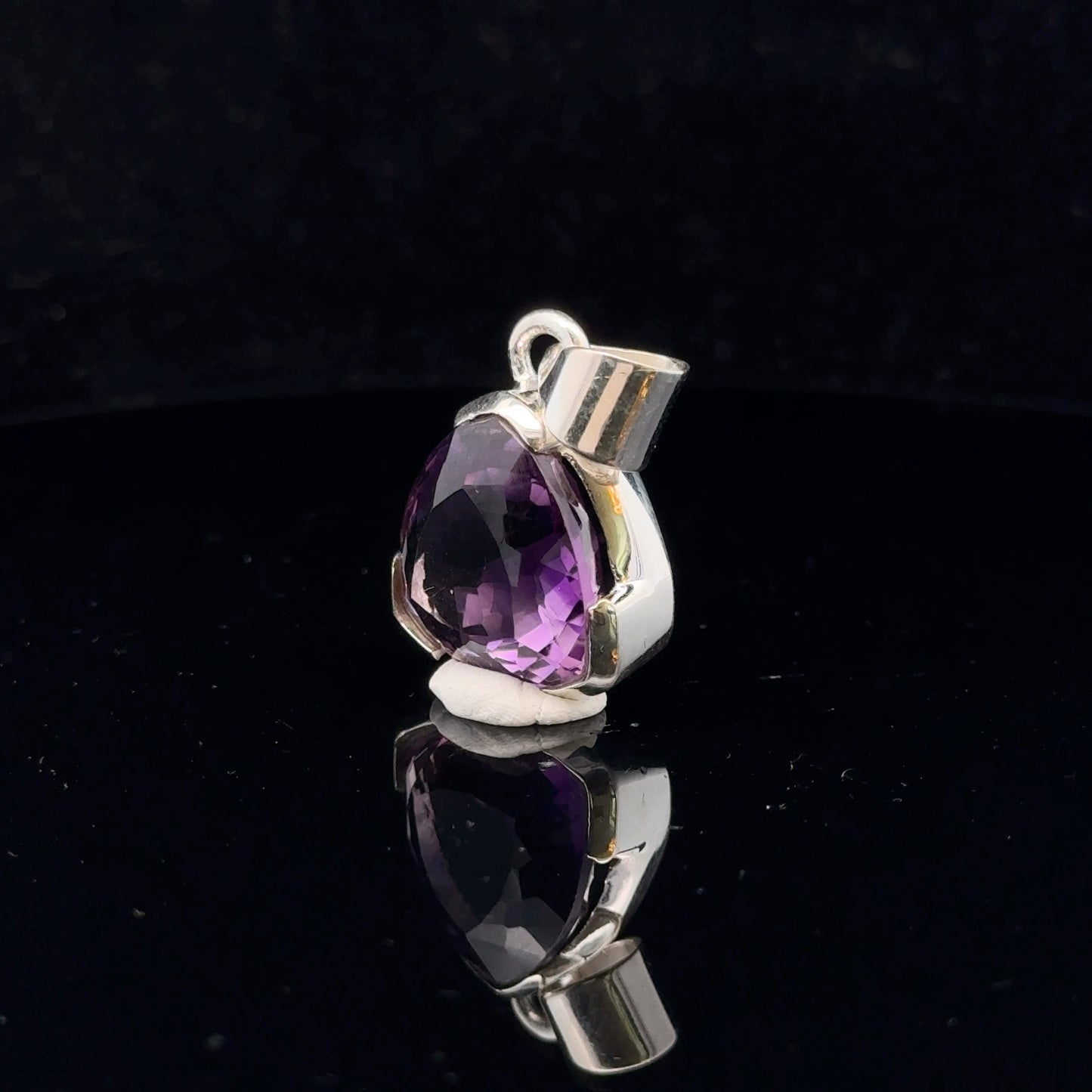 Amethyst Pendant Silver 925 27 mm