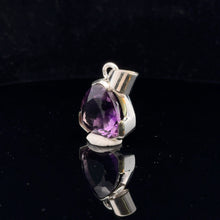 Load image into Gallery viewer, Amethyst Pendant Silver 925 27 mm
