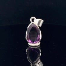 Load image into Gallery viewer, Amethyst Pendant Silver 925 33 mm front
