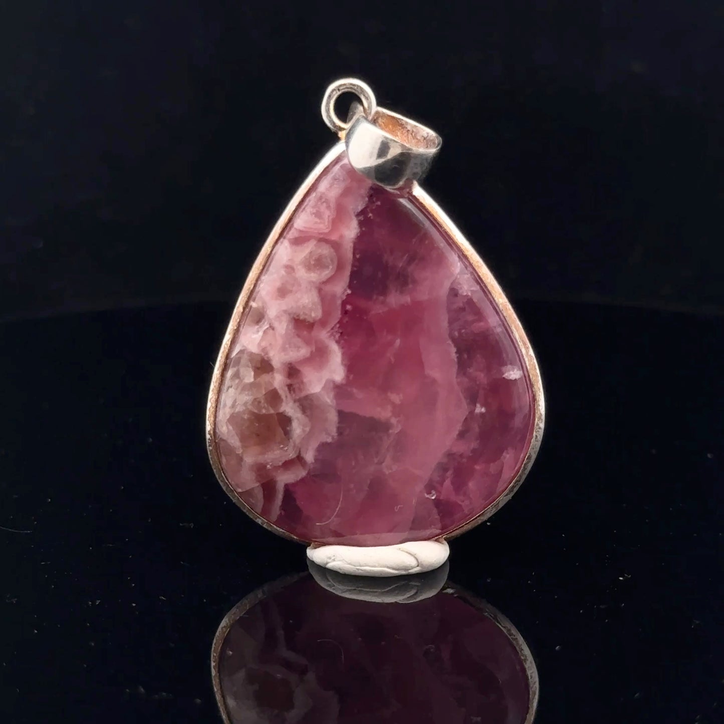 Rhodochrosite Pendant Silver 925 48 mm