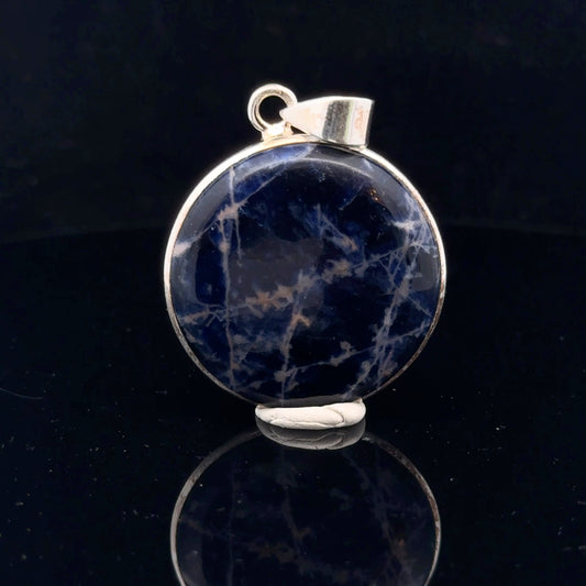 Sodalite Pendant Silver 925 44 mm