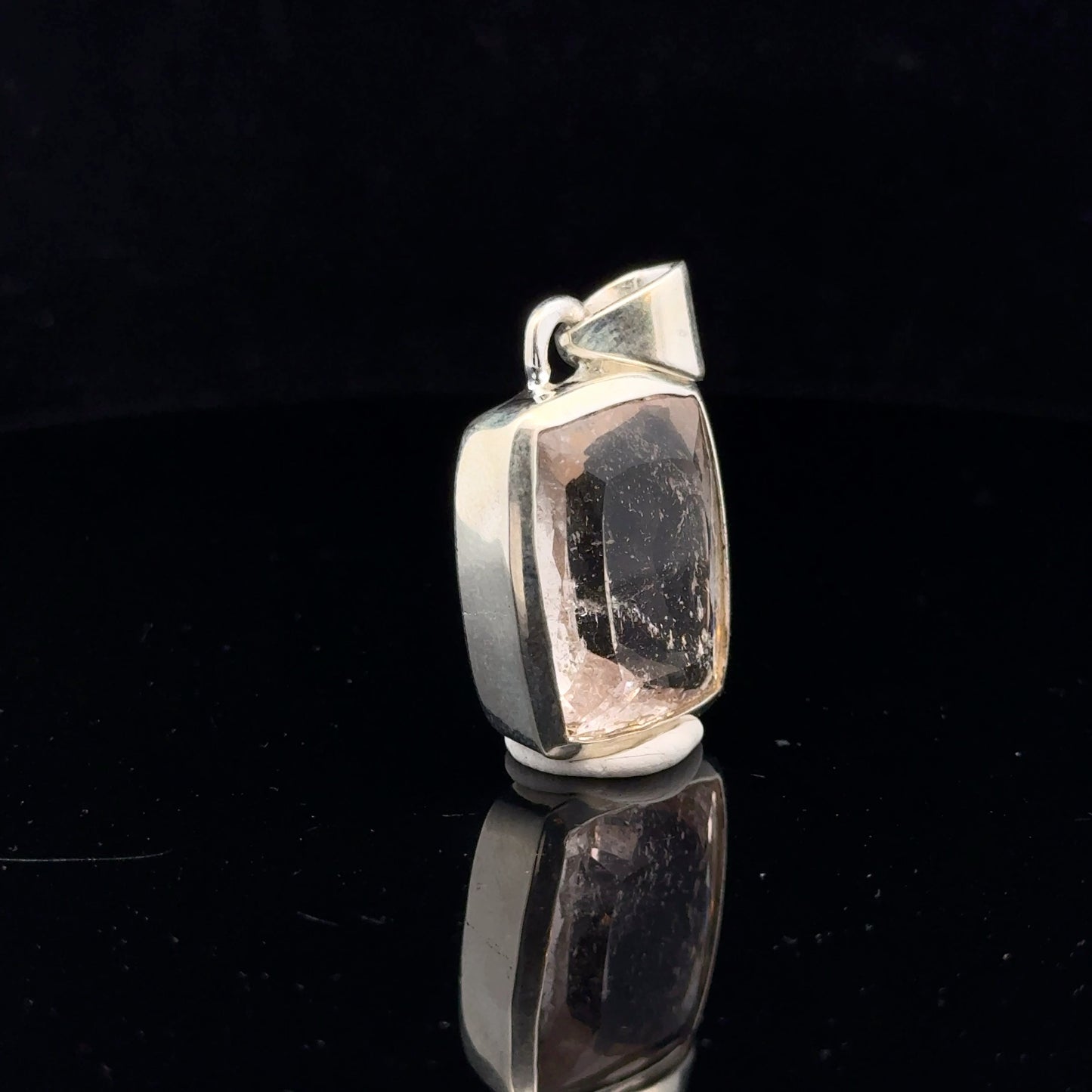 Morganite Pendant Silver 925 32 mm