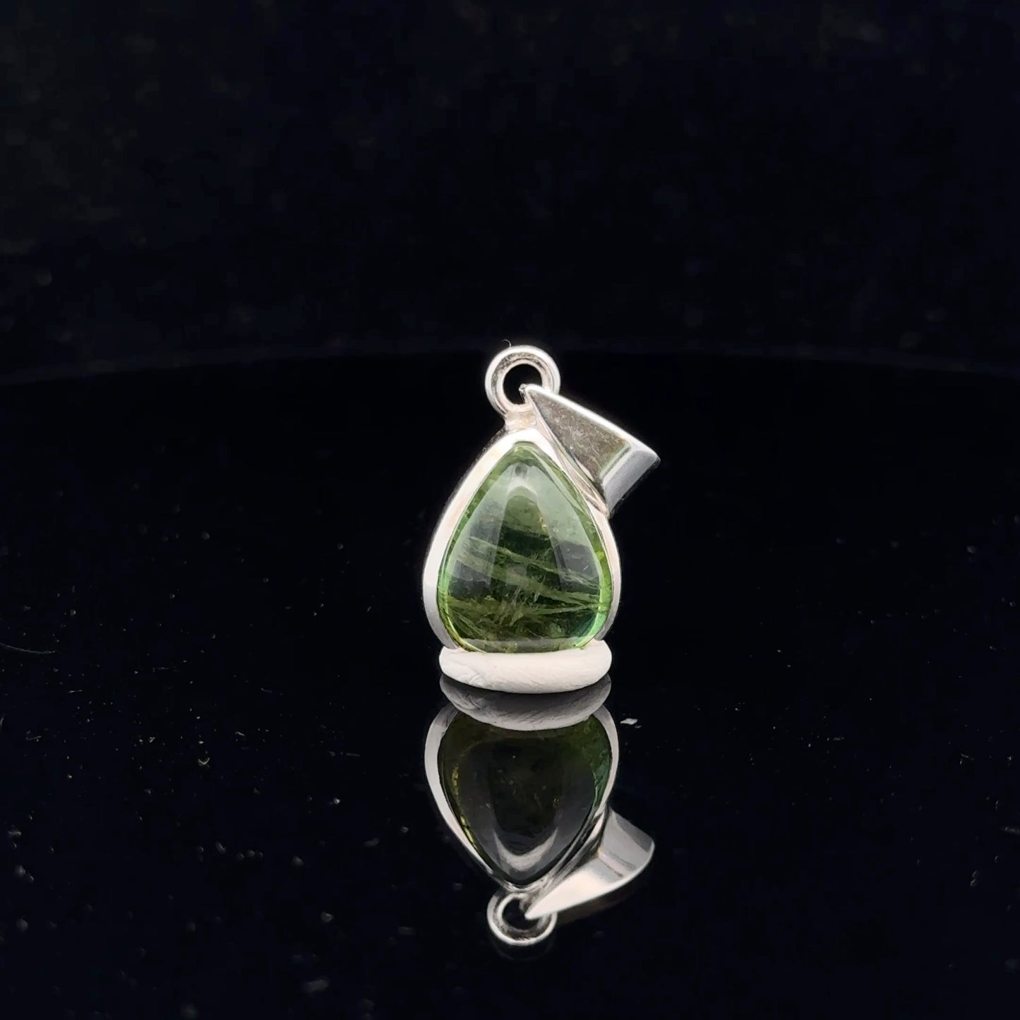 Tourmaline Pendant Silver 925 24 mm