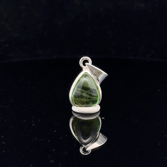Tourmaline Pendant Silver 925 24 mm
