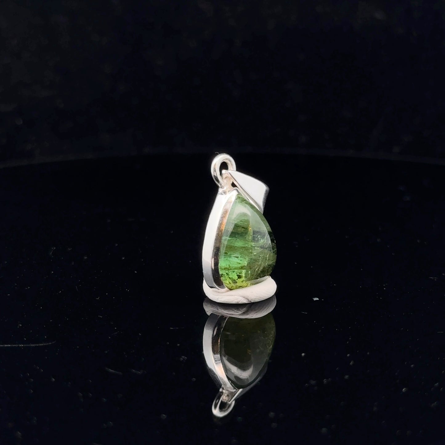 Tourmaline Pendant Silver 925 24 mm