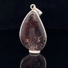 Load image into Gallery viewer, Quartz with Hematite Pendant Silver 925 50 mm

