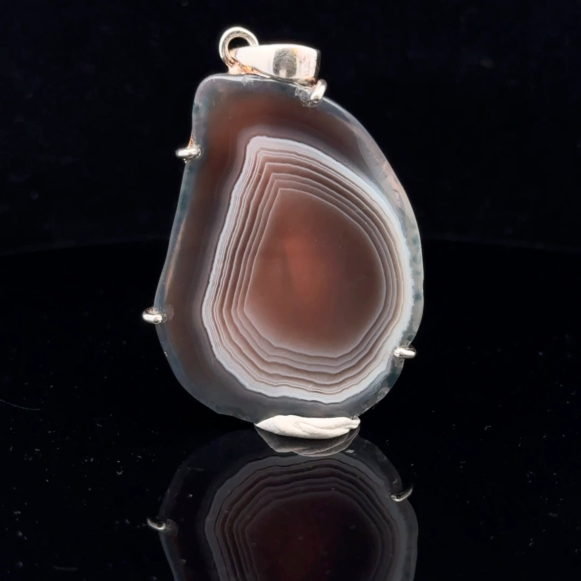Agate Pendant Silver 925 53 mm