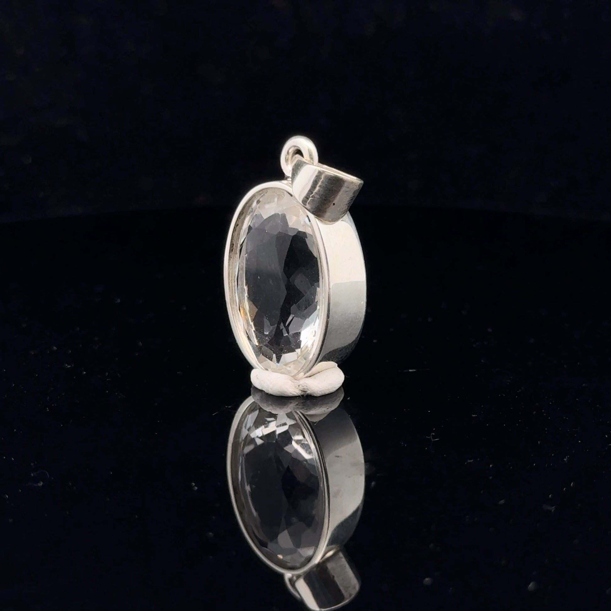 Quartz Pendant Silver 925 32 mm