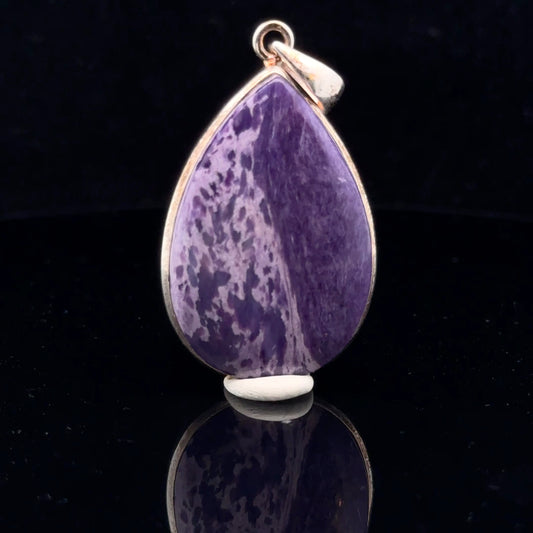 Charoite Pendant Silver 925 50 mm