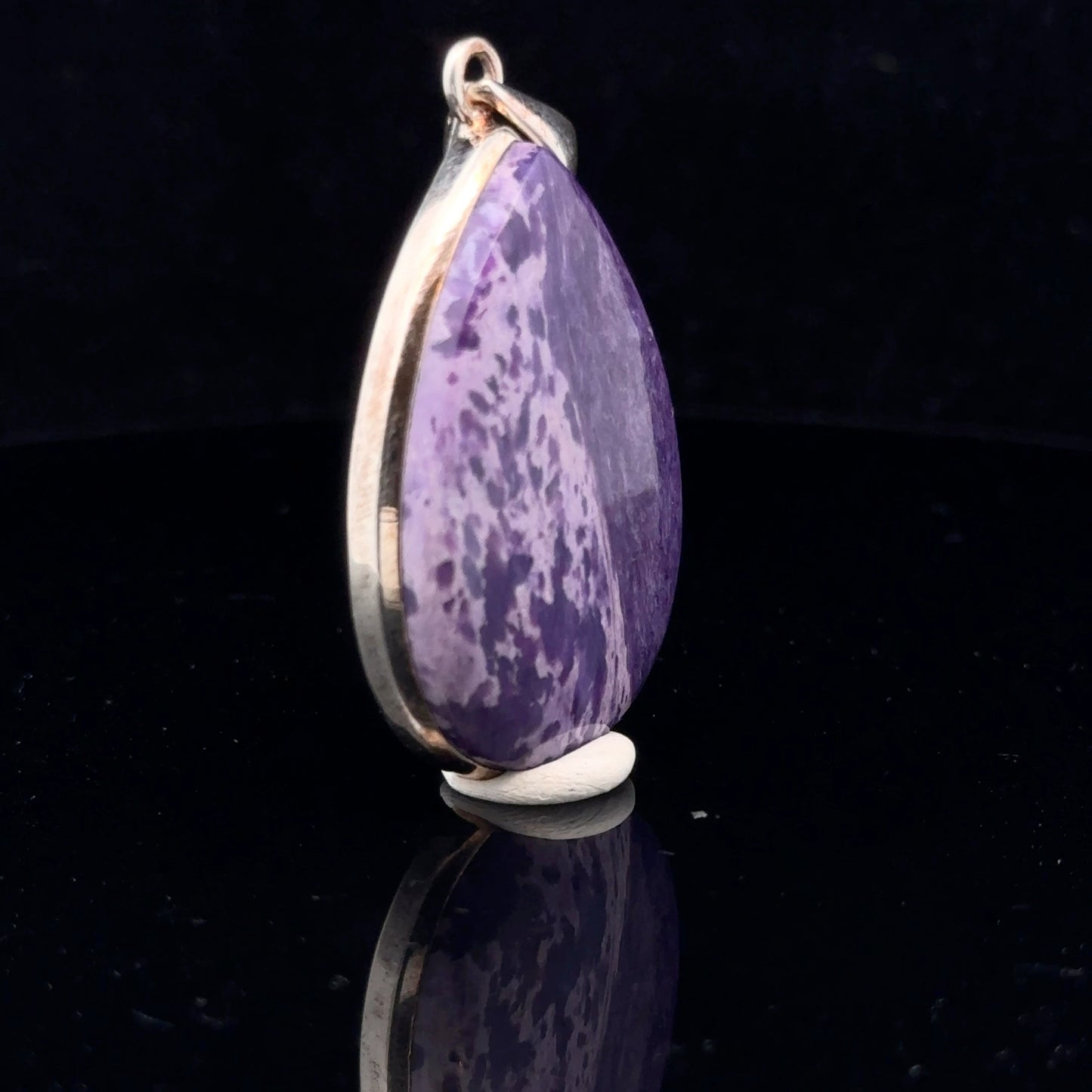 Charoite Pendant Silver 925 50 mm
