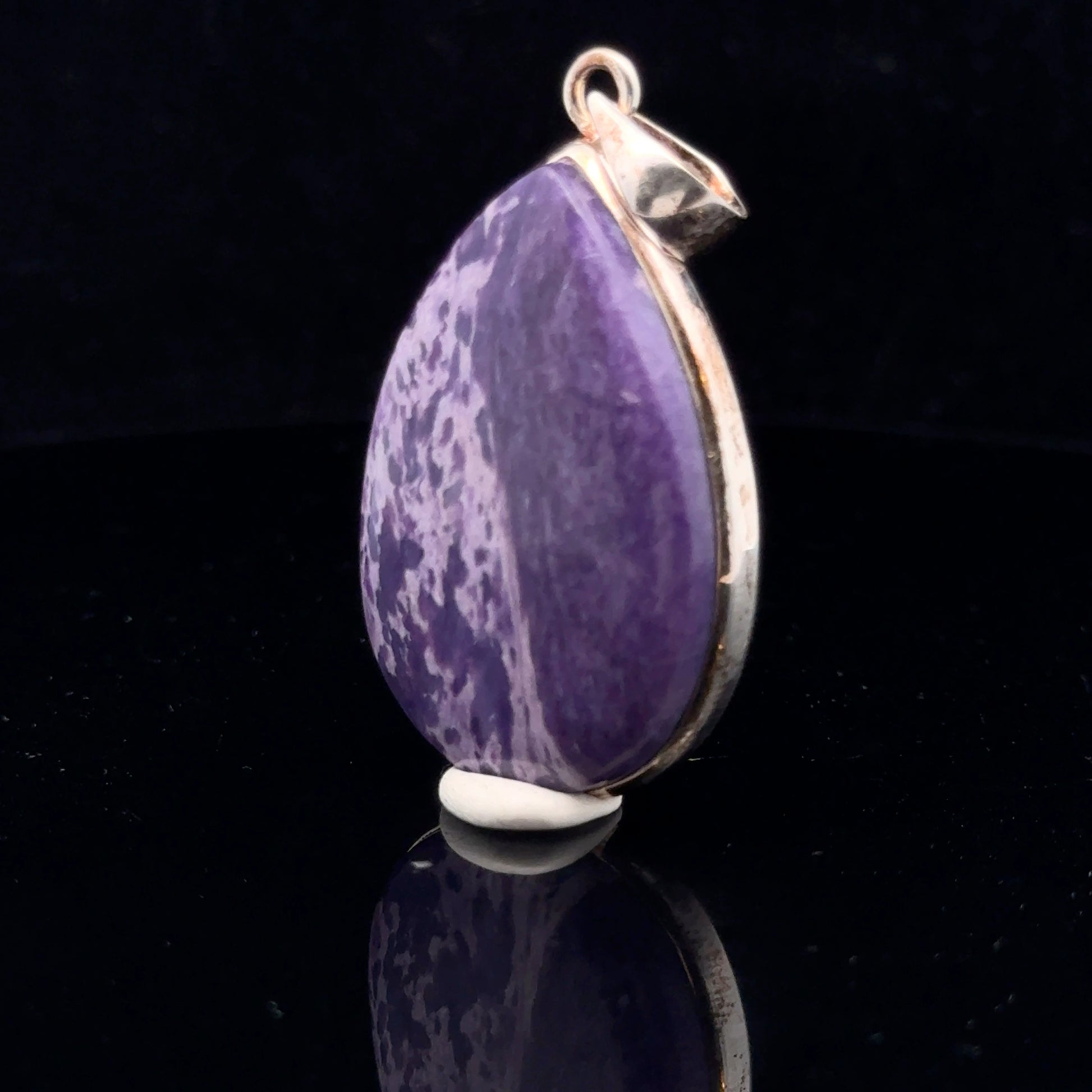 Charoite Pendant Silver 925 50 mm