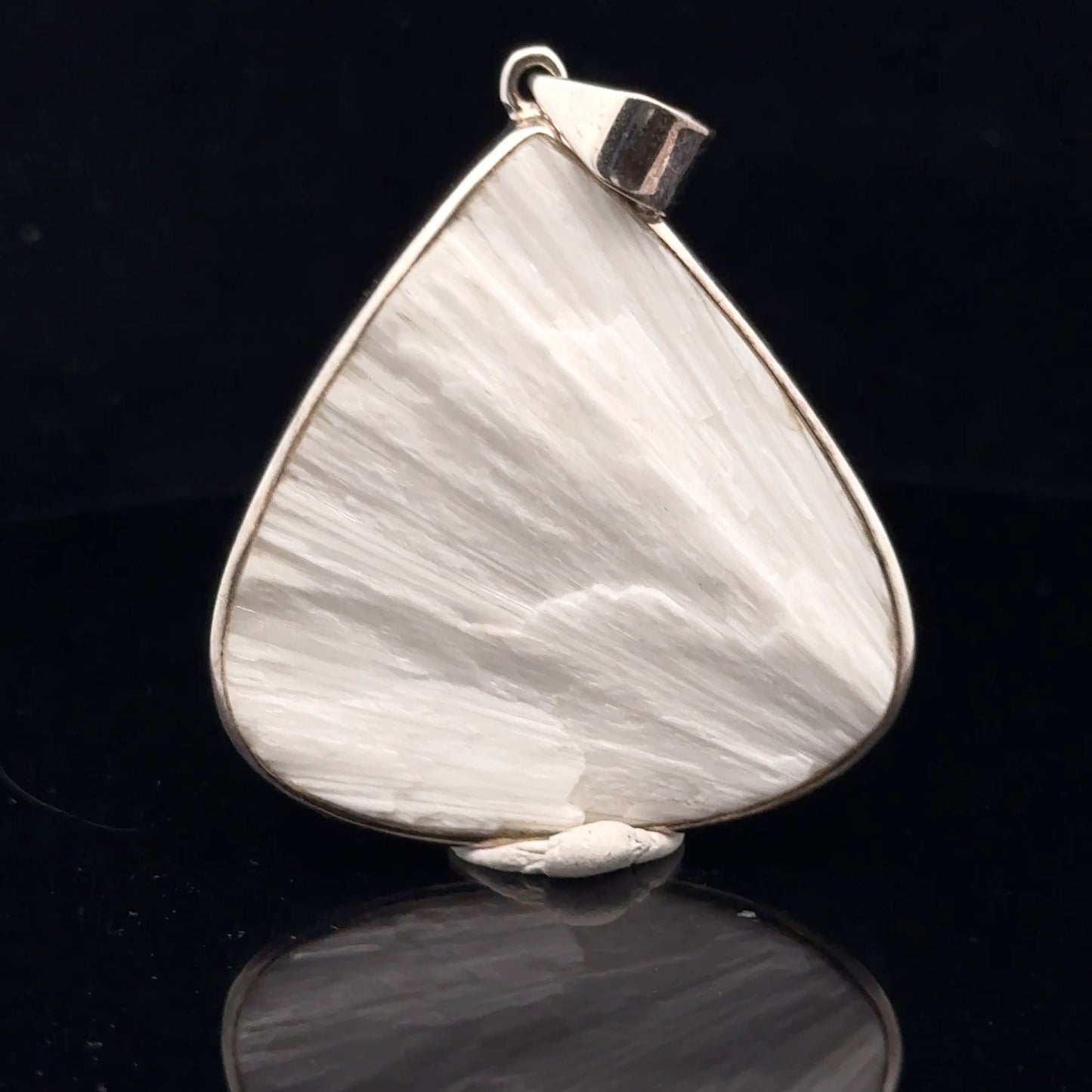 Scolecite Pendant Silver 925 55 mm