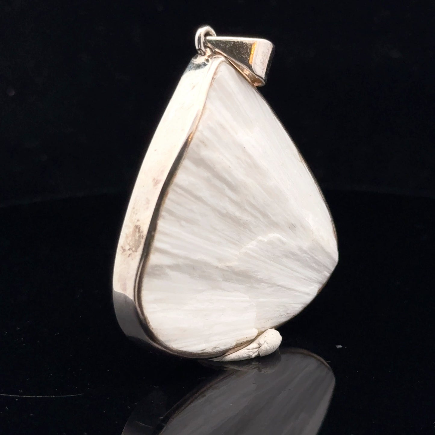Scolecite Pendant Silver 925 55 mm