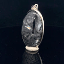Load image into Gallery viewer, Tourmalinated Quartz Pendant 42×21 mm Silver 925
