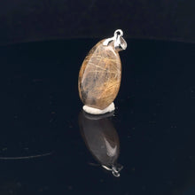 Загрузить изображение в средство просмотра галереи, Кулон Кварц рутиловый, 32*19мм, камень 24*19мм, серебро 925
