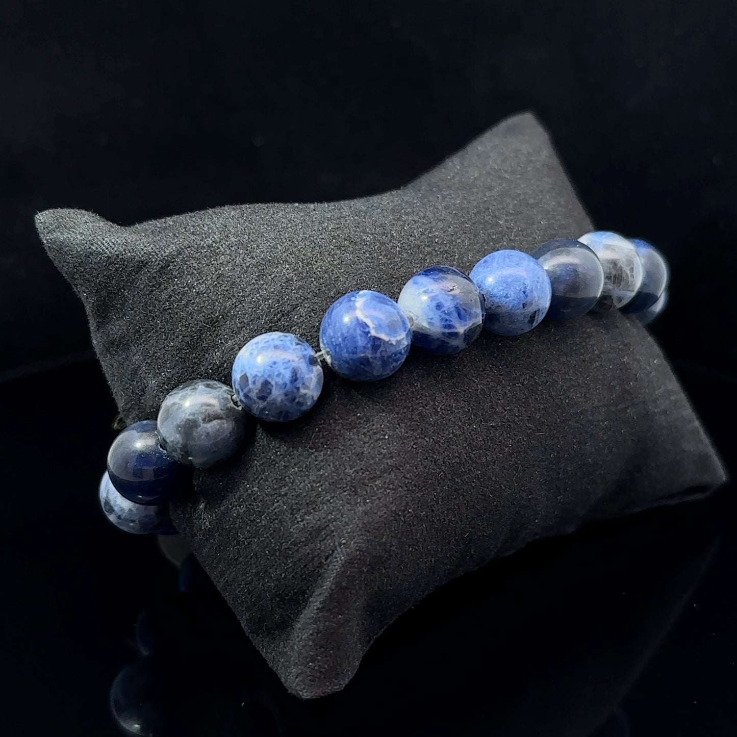 Rokassprādze Sodalite 10mm, 20 krelles