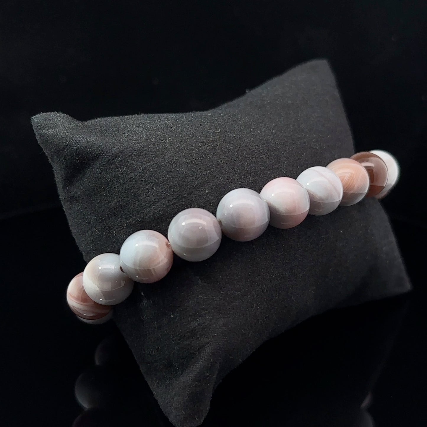 Agate Bracelet 10 mm 20 Beads