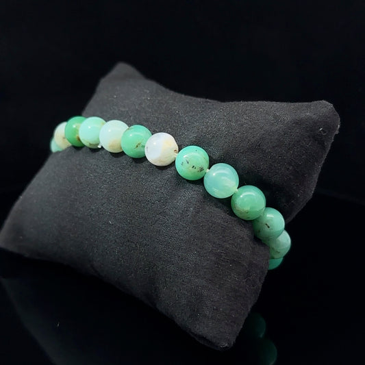 Chrysoprase Bead Bracelet 6 mm 29 Beads