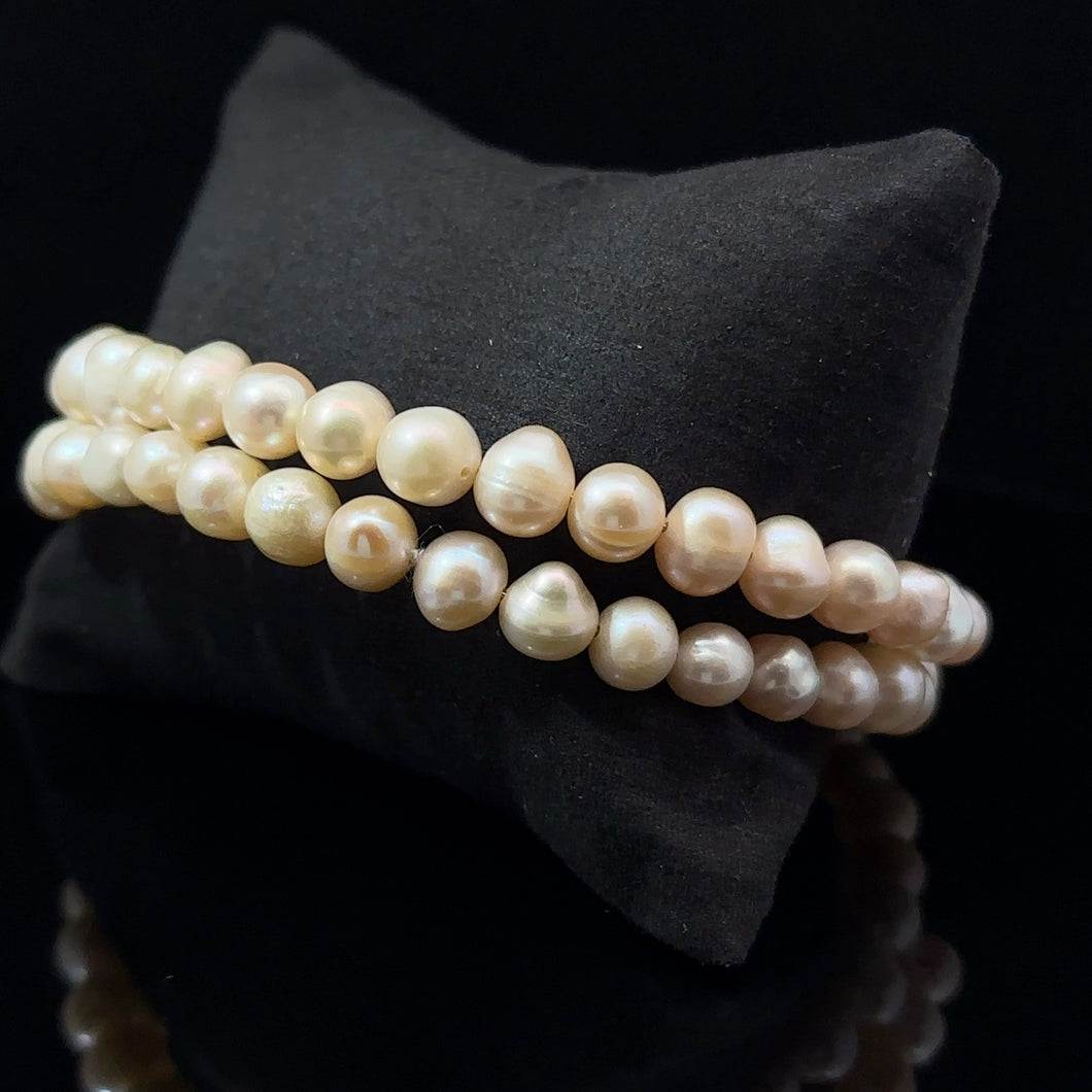 Rokassprādze Pearl 6 mm dubultās krelles