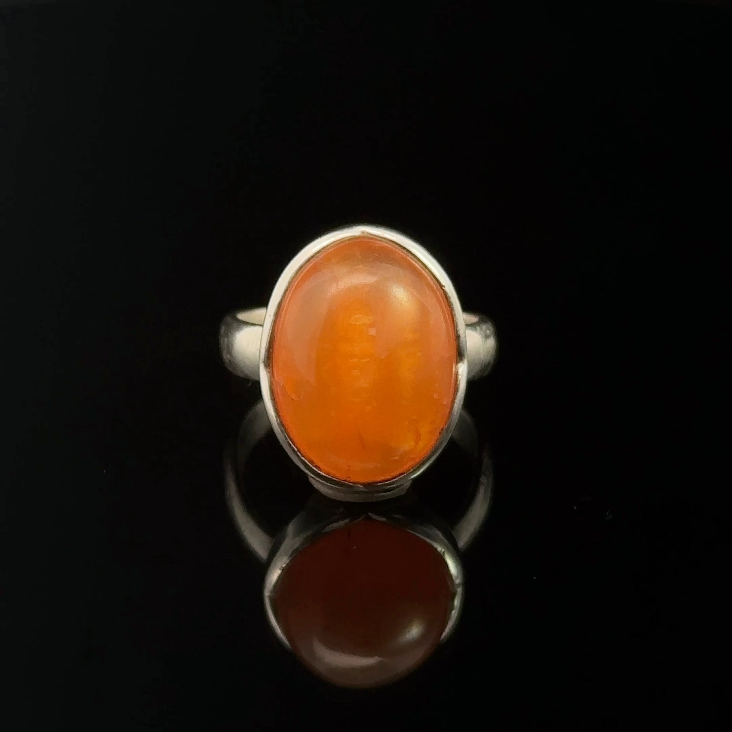 Carnelian Ring Silver 925 Size 16