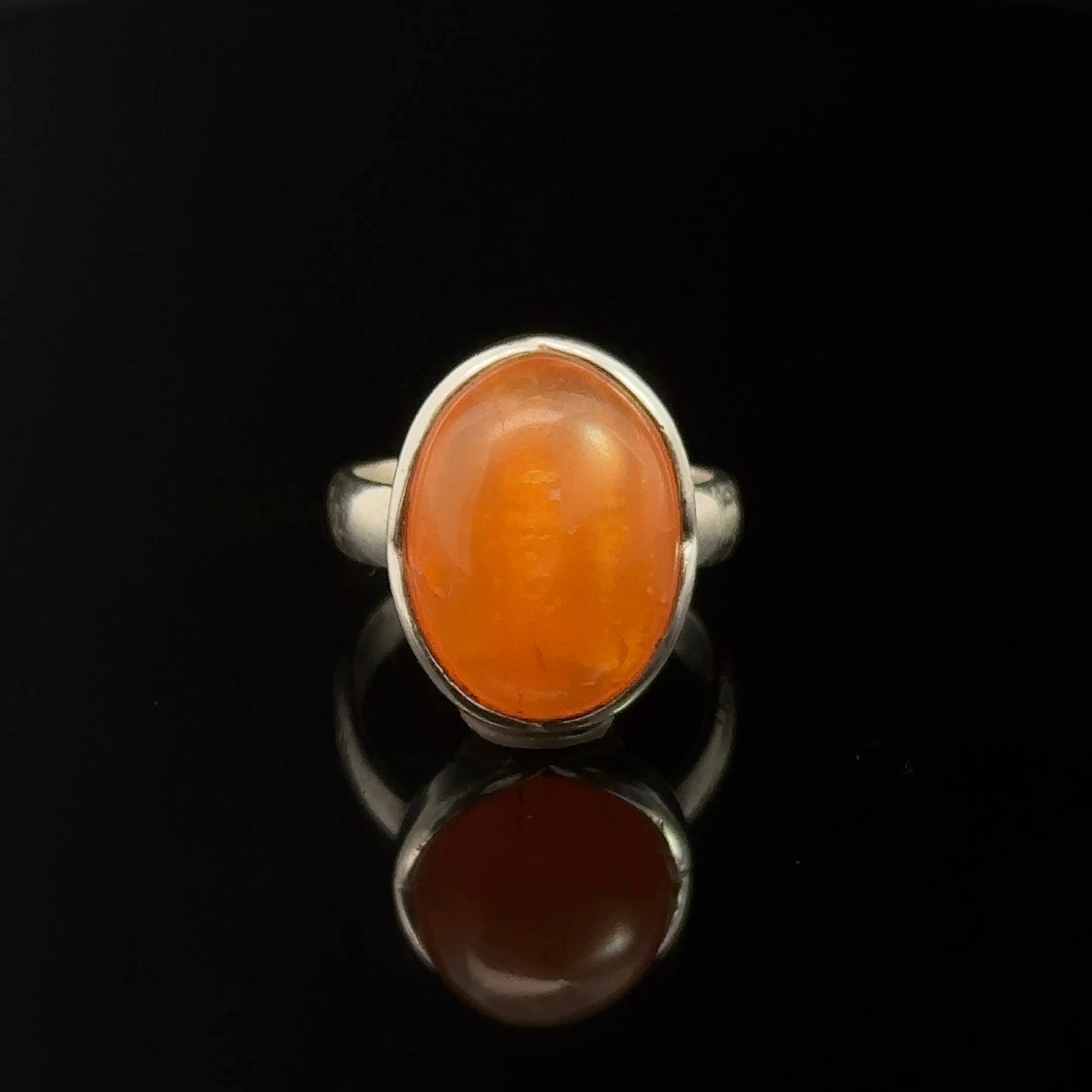 Carnelian Ring Silver 925 Size 16