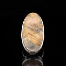 Загрузить изображение в средство просмотра галереи, Кольцо Кварц с рутилом  размер; серебро 925
