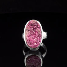 Загрузить изображение в средство просмотра галереи, Кольцо Кобальто кальцит  размер ; серебро 925
