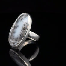 Загрузить изображение в средство просмотра галереи, Кольцо Агат мерленит размер; серебро 925
