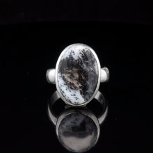Загрузить изображение в средство просмотра галереи, Кольцо Агат мерленит размер; серебро 925
