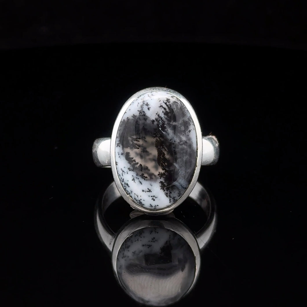Кольцо Агат мерленит размер; серебро 925