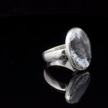 Загрузить изображение в средство просмотра галереи, Кольцо Агат мерленит размер; серебро 925
