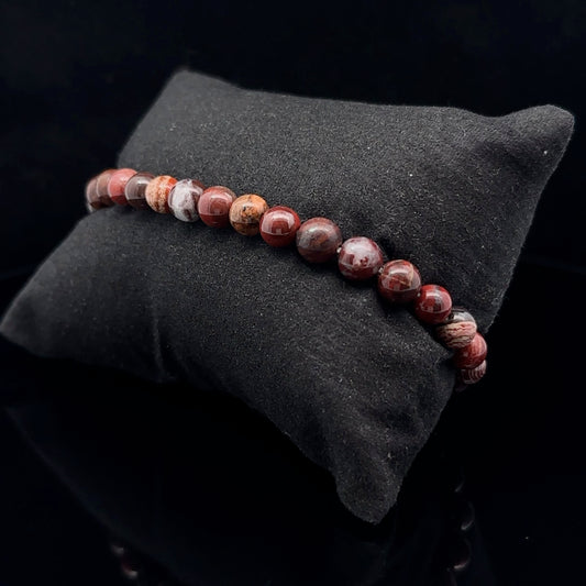 Jasper Bead Bracelet 5 mm 32 Beads
