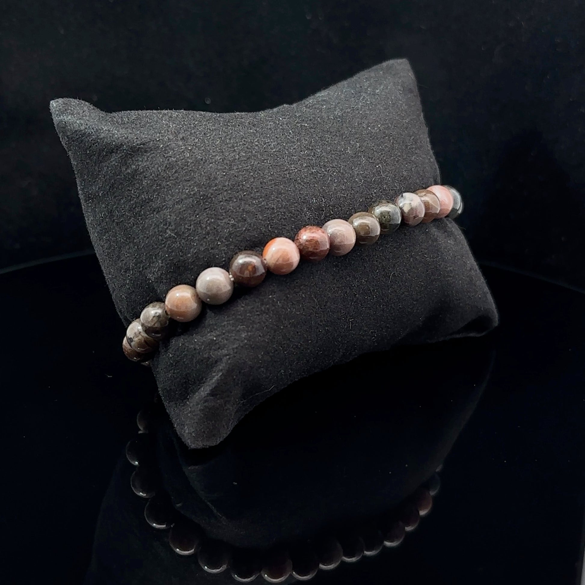 Jasper Bead Bracelet 6 mm 29 Beads.