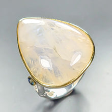 Загрузить изображение в средство просмотра галереи, Moonstone (Adularia) Ring 36 ct Size 20 Silver 925
