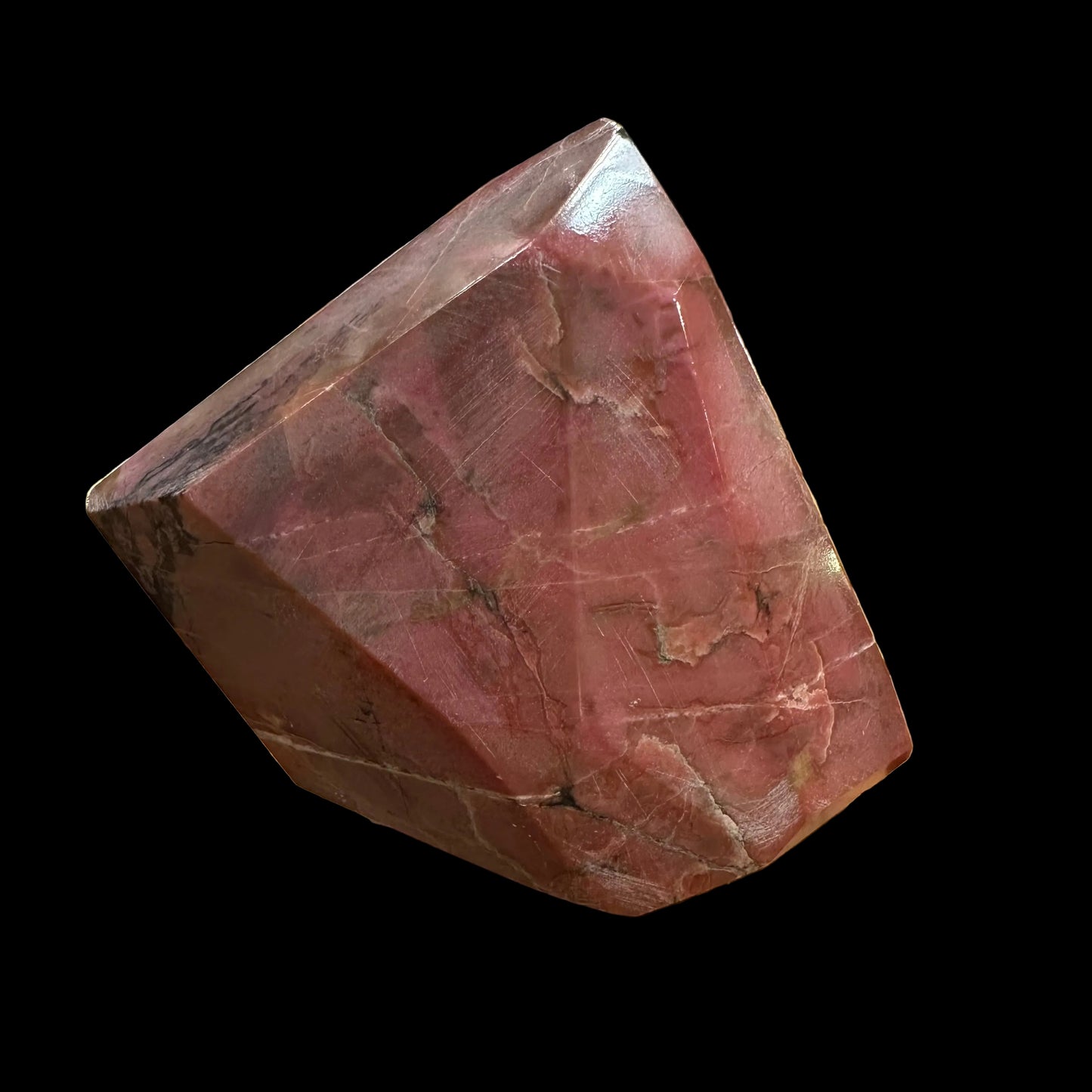 Rhodonite Cluster 110 g 9 × 6.5 × 6.5 cm