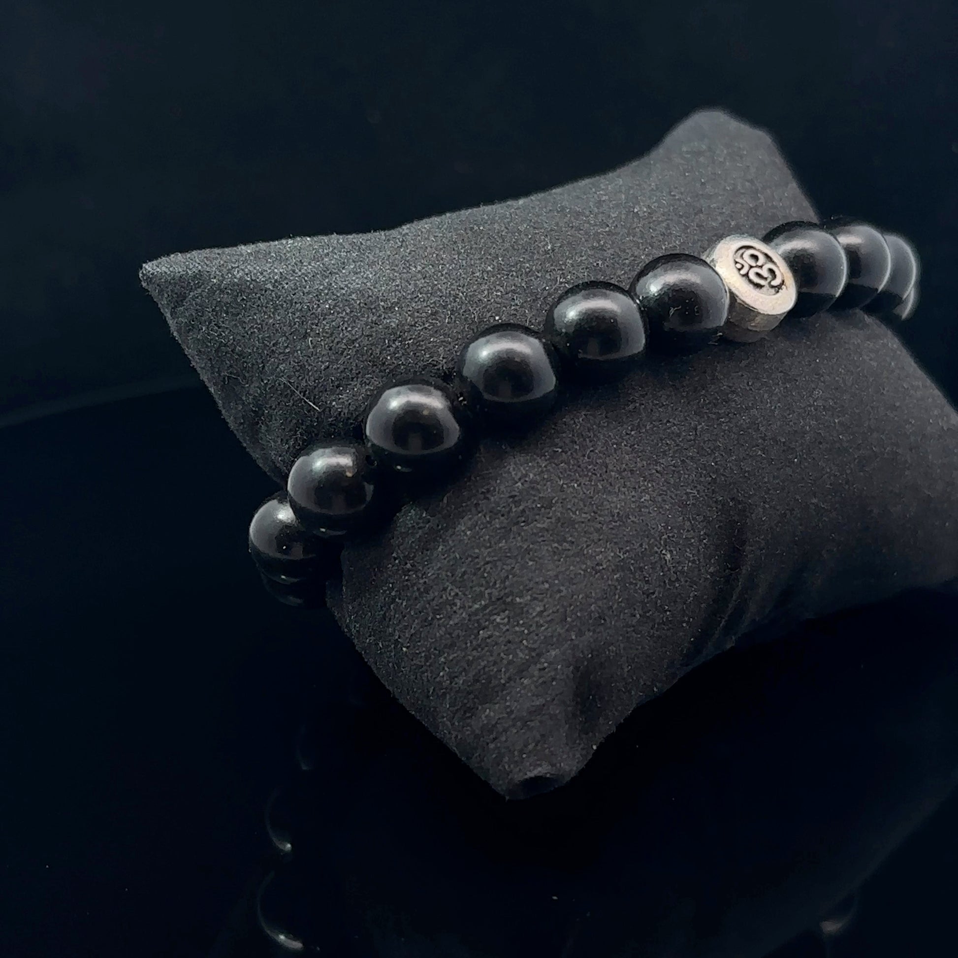Shungite Bead Bracelet 10 mm 