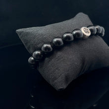 Load image into Gallery viewer, Shungite Bead Bracelet 10 mm 

