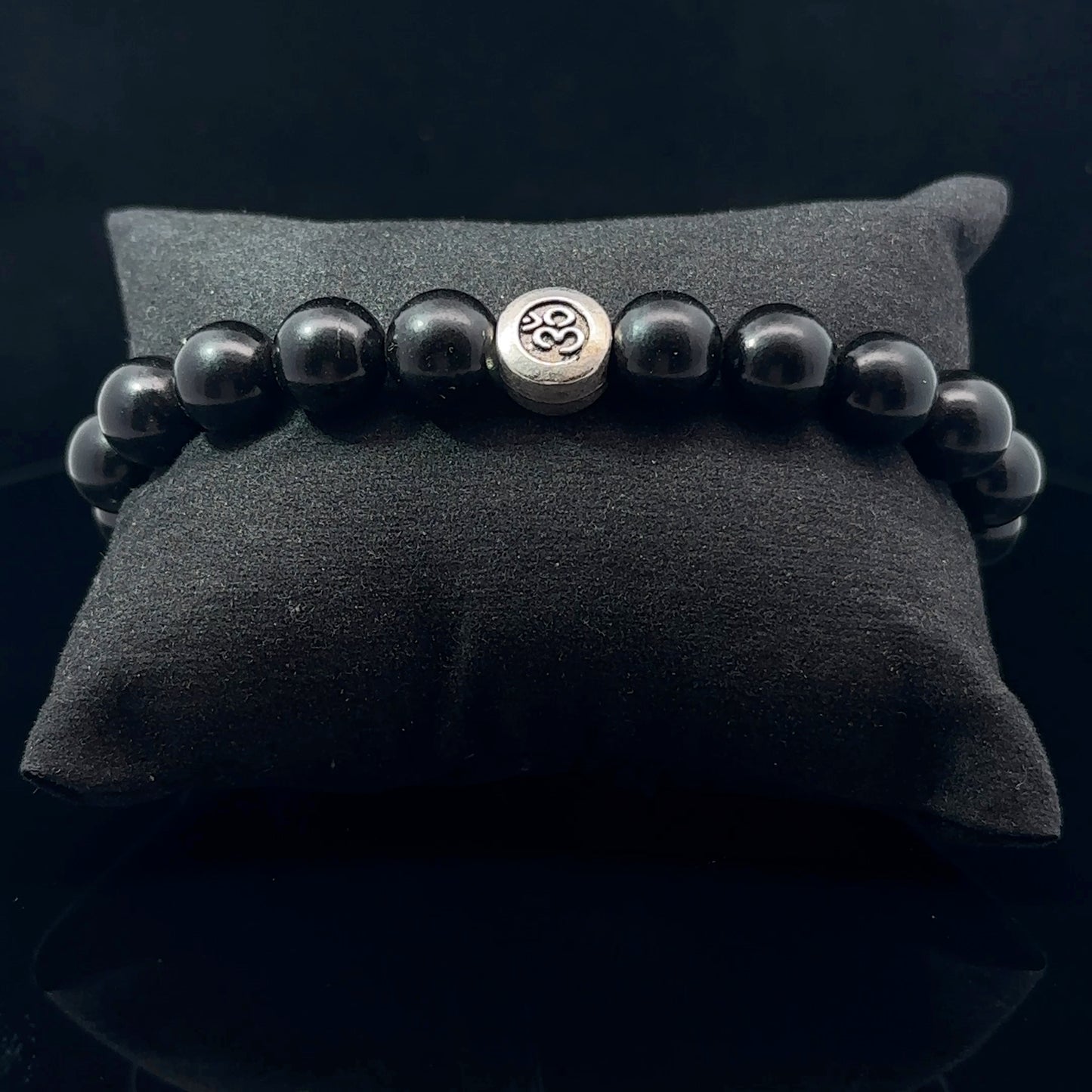 Shungite Bead Bracelet 10 mm 20 Beads