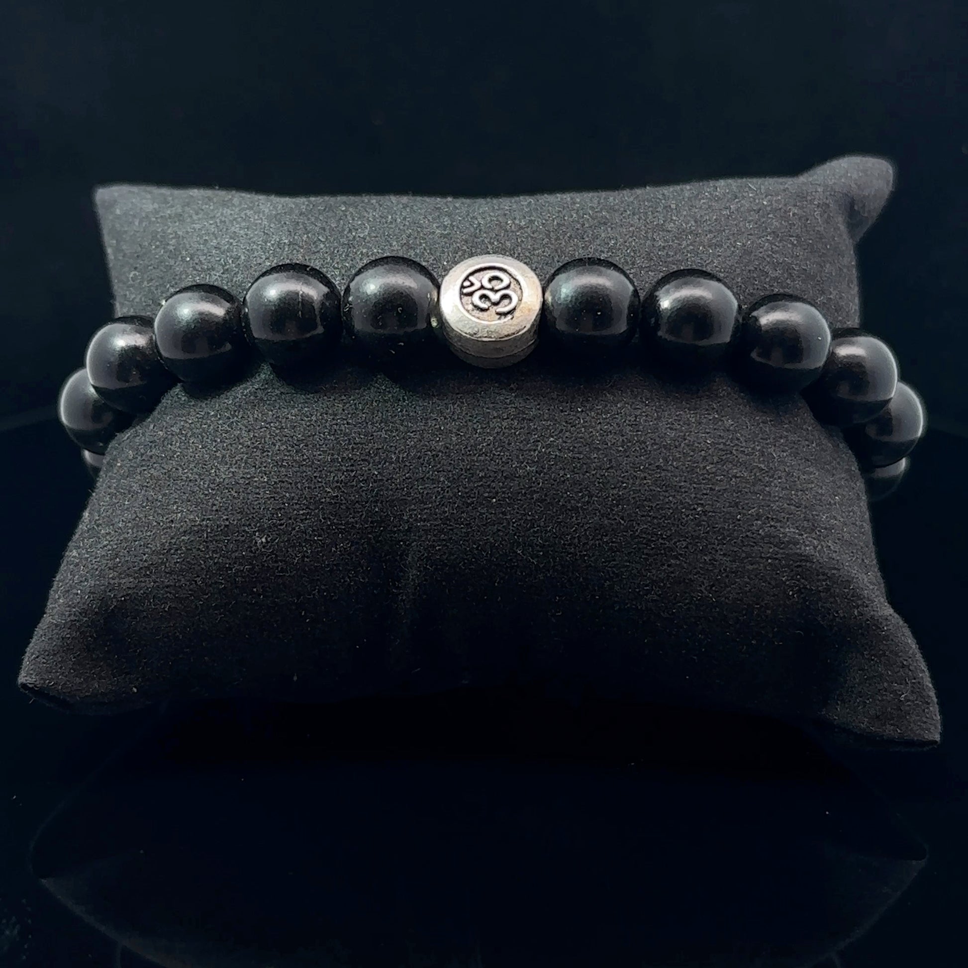 Shungite Bead Bracelet 10 mm 20 Beads