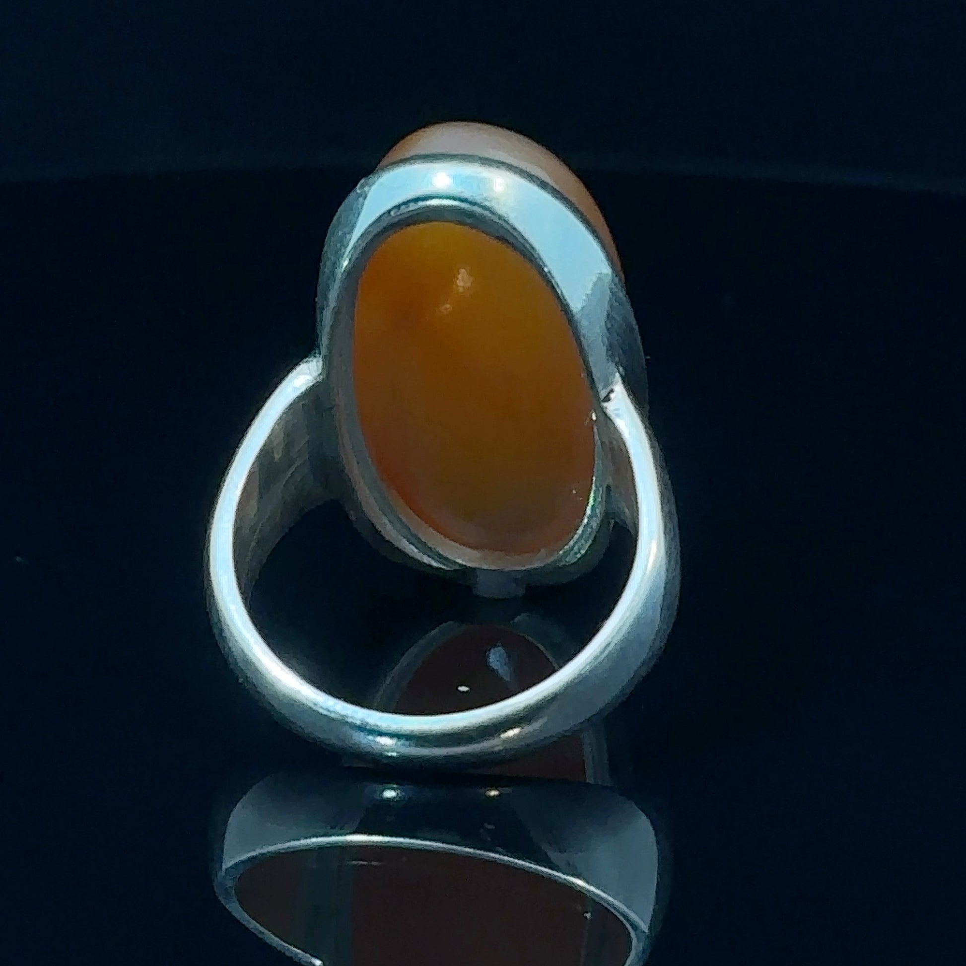 Carnelian Ring Silver 925 Size 18